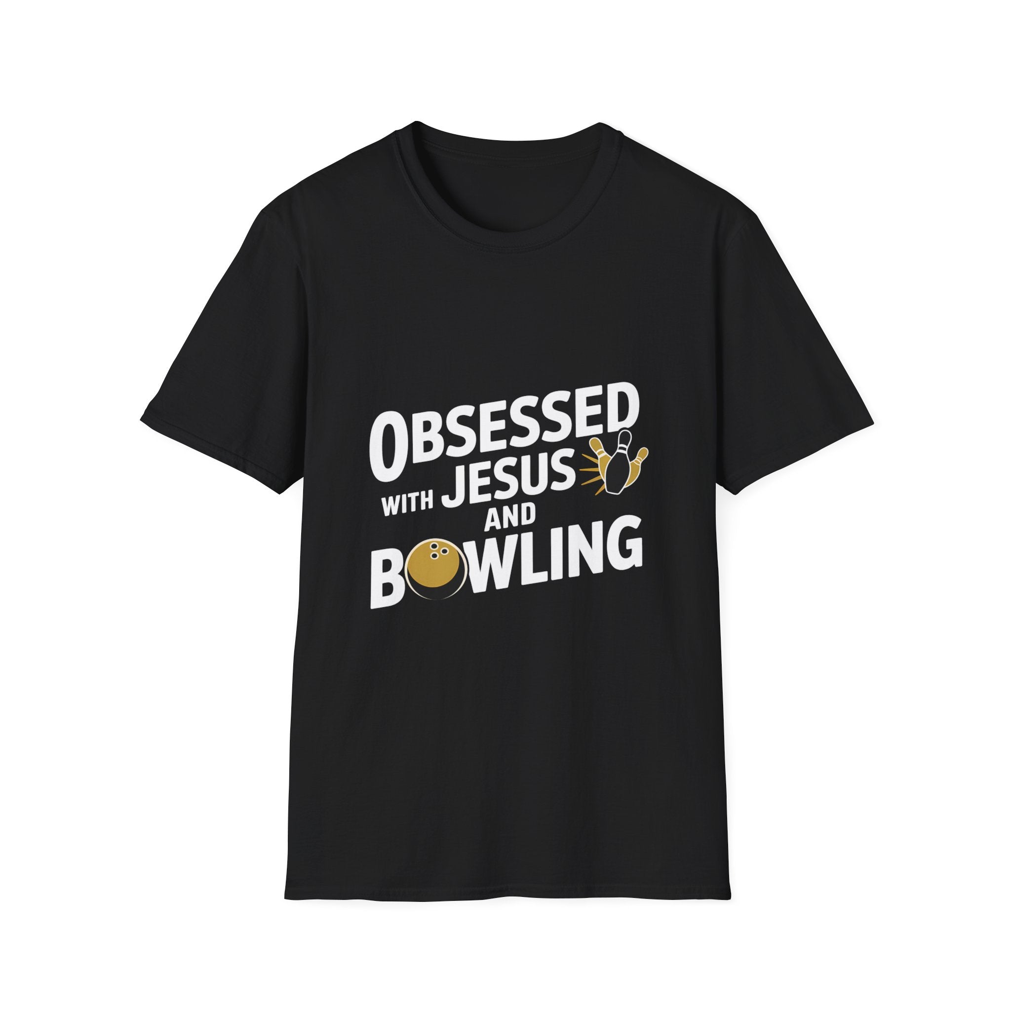 Obsessed With Faith Jesus and Bowling T-Shirt | Christianity Faith In Jesus and Bowling T-Shirt