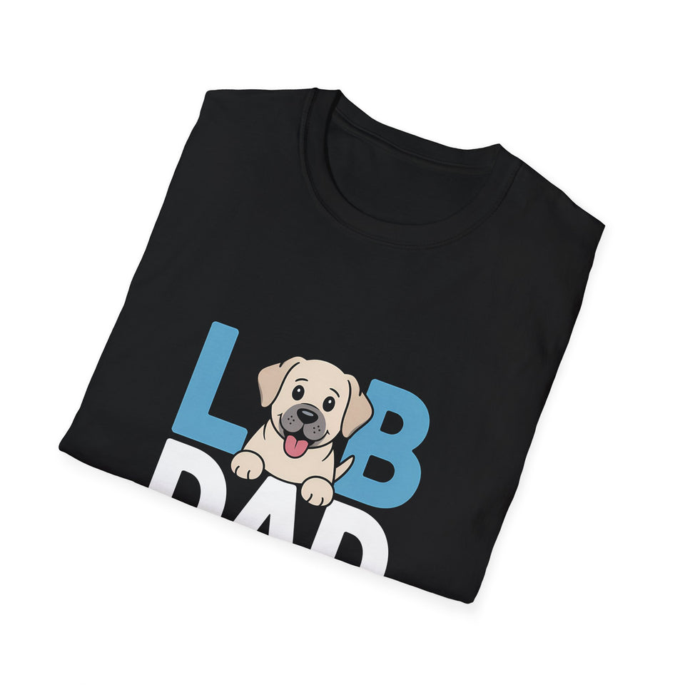 Labrador Dad T-Shirt 2 - Unisex Softstyle Labrador Dog Dad Tee