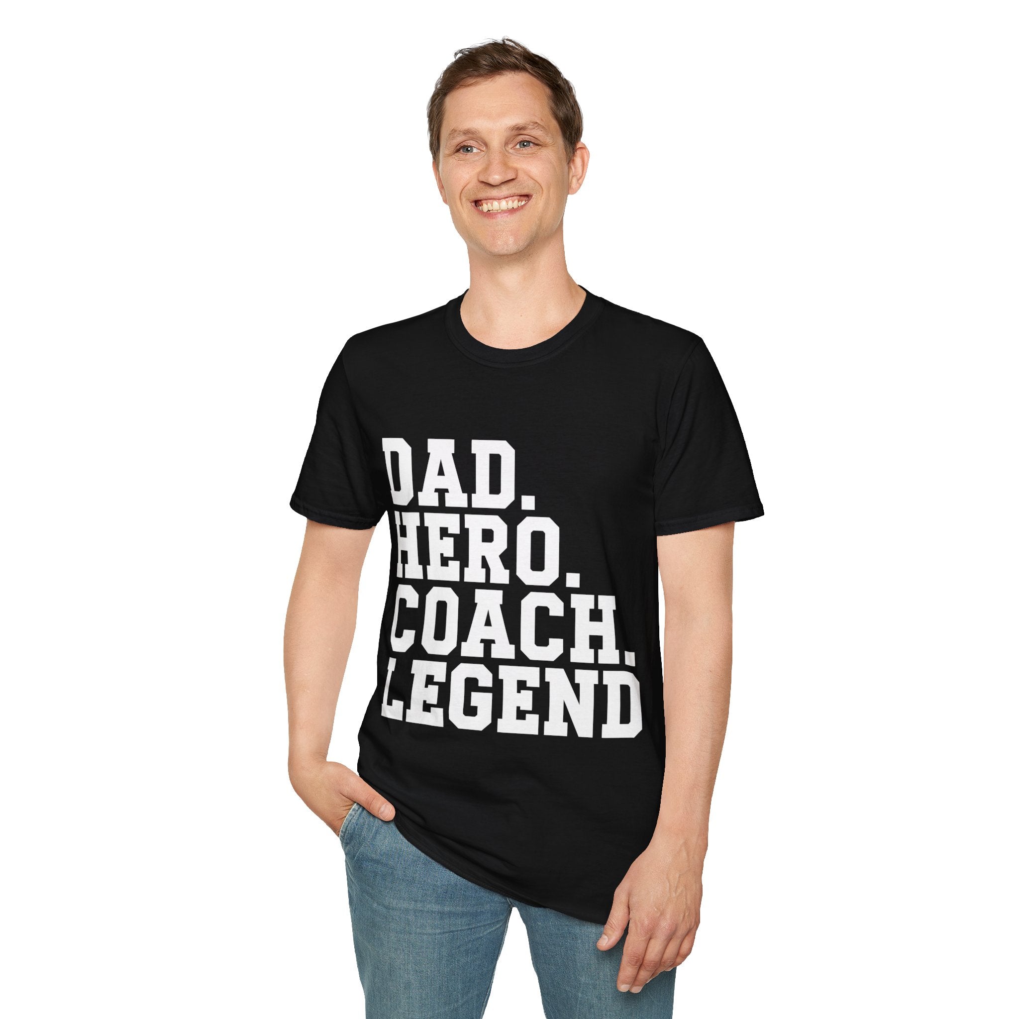 Dad Hero Coach Legend Shirt 2 | Coaching Gym Fitness Gifts | Unisex Dad Father T Shirt Main image