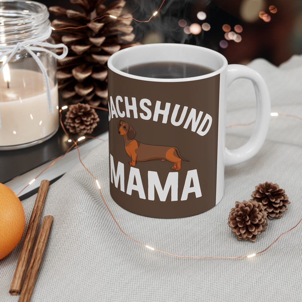 Dachshund Mama Mug | Dachshund Gift | Dachshund Merchandise | Weiner Dog Gifts | Dachshund Presents Ceramic Mug