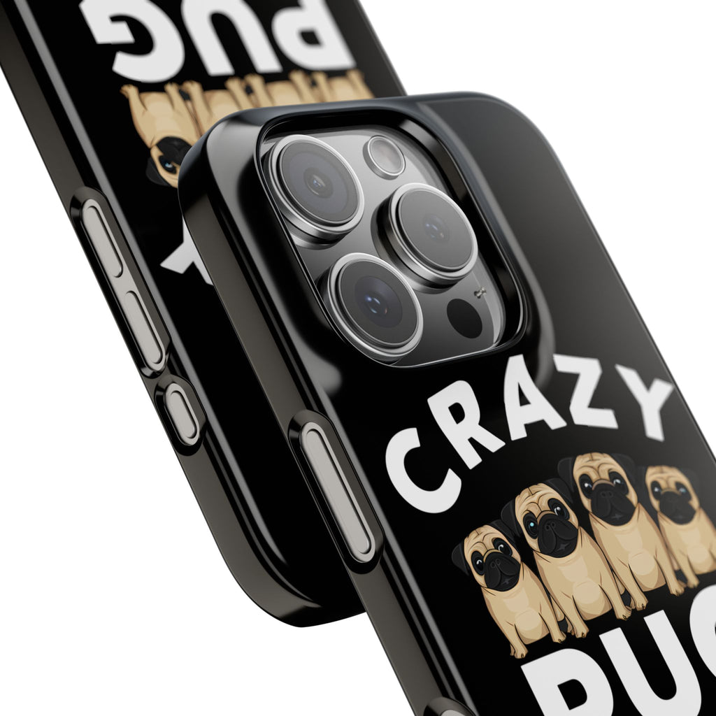 Premium Crazy Pug Lady iPhone Case | Cute Pug Gifts Slim Phone Cases