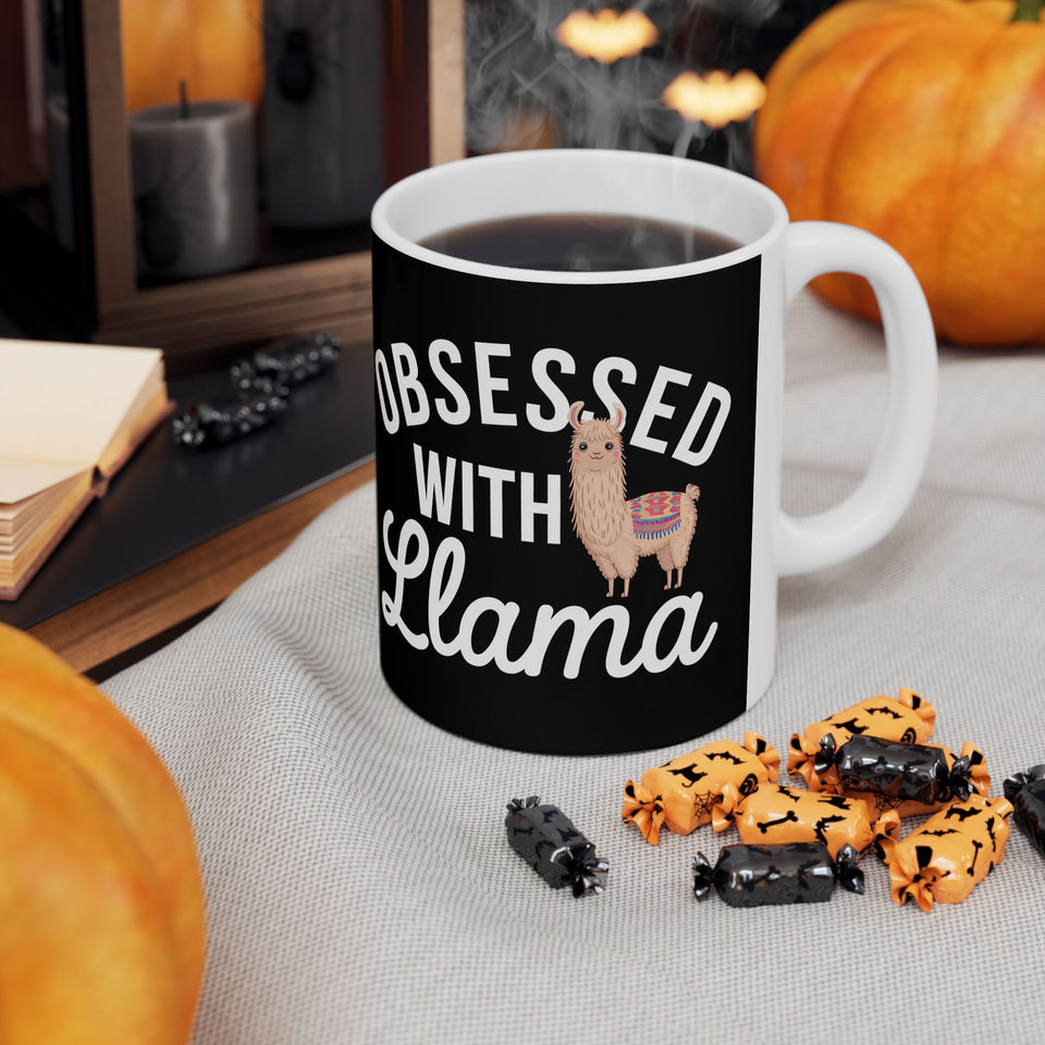 Obsessed With Llama - Cute Llamas Mug | Llama Coffee Mug | Cute Llamas Coffee Mug 11oz