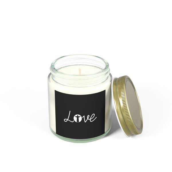 Love Jesus Faith Scented Candle - Christian Jesus Coconut Apricot Wax Candle (4oz, 9oz)