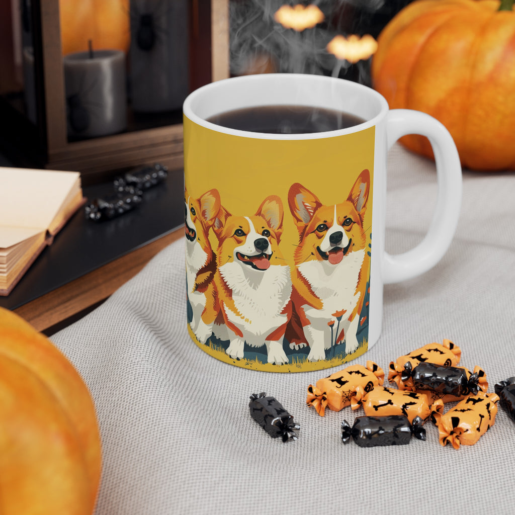 Corgi Mug Group | Corgi Gift | Corgi Coffee Mug | Corgi Presents Mug 11oz