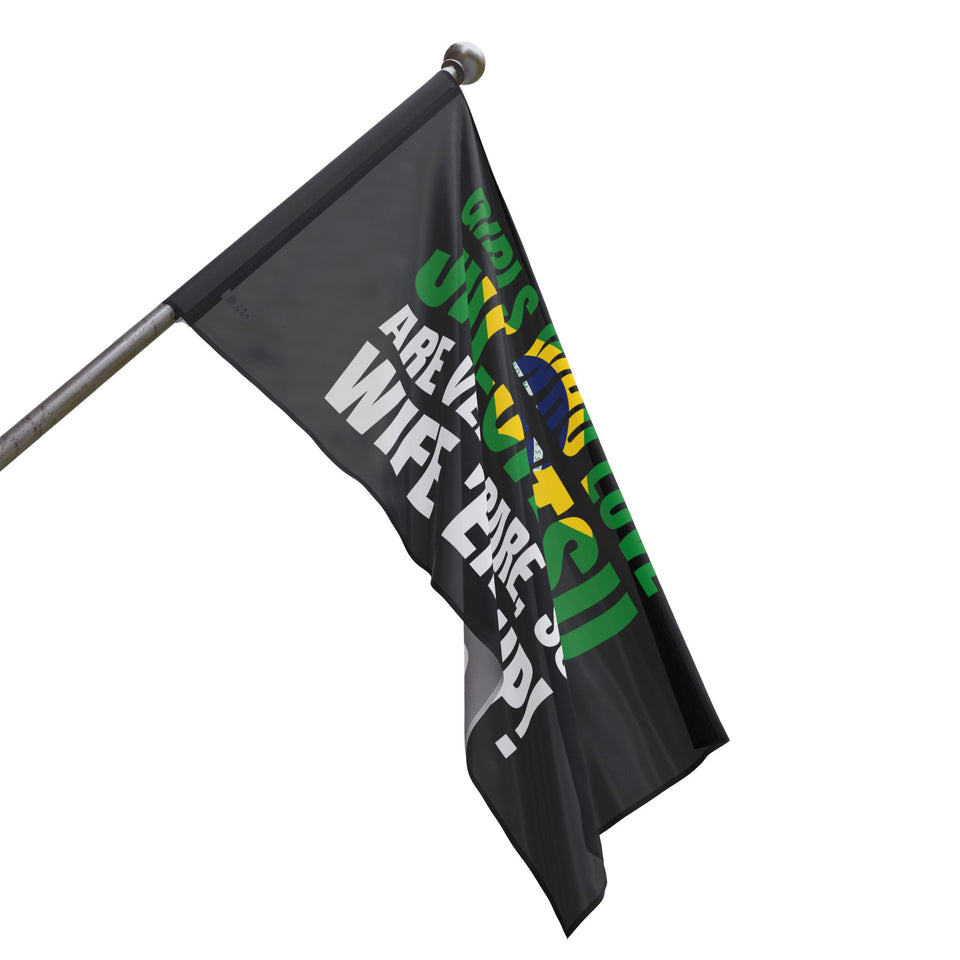 Brazilian Jiu Jitsu Girls Who Love Jiu-Jitsu Are Rare Flag Banner | BJJ Flag
