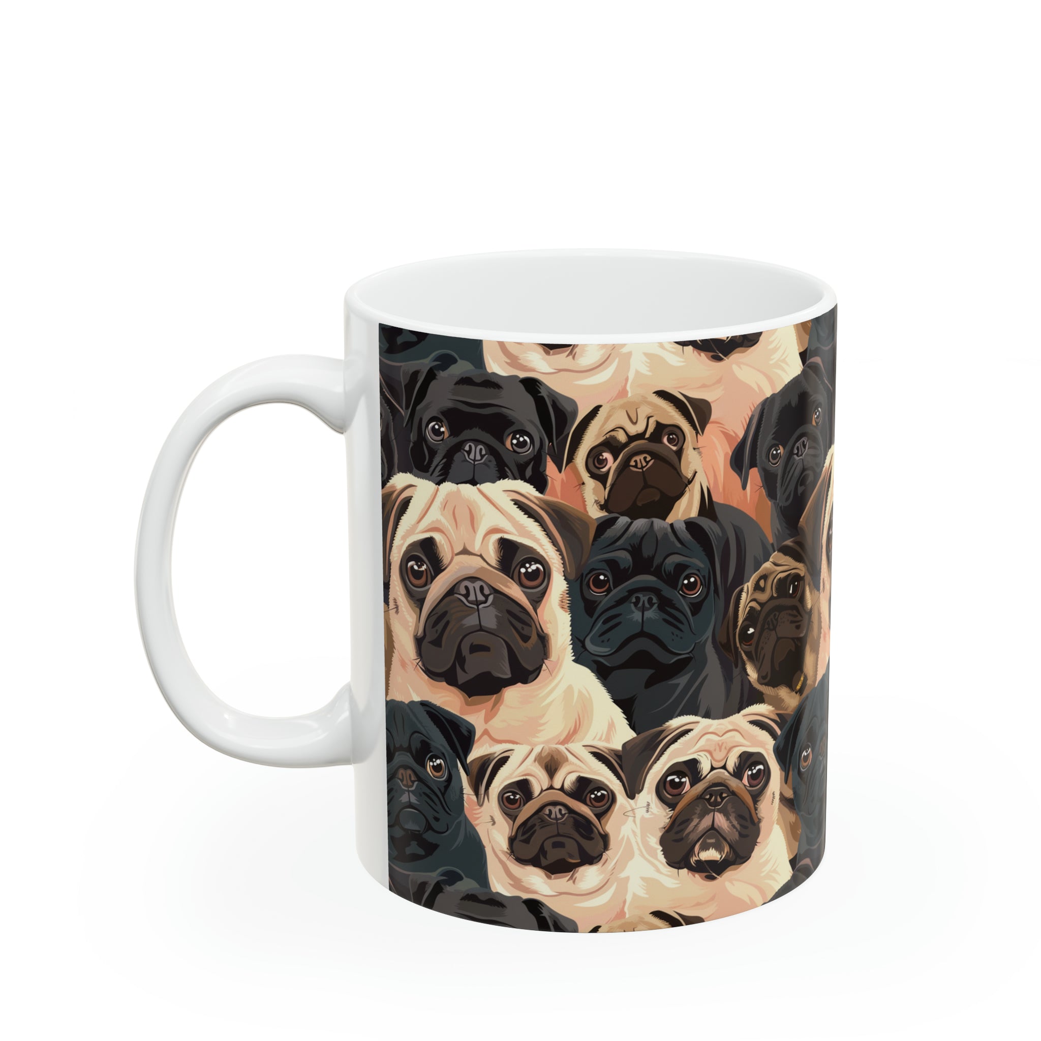 Pug Mug | Pug Coffee Mug | Cute Pug Dog Gifts | Funny Pug Presents | Pug Mug 11oz Main image