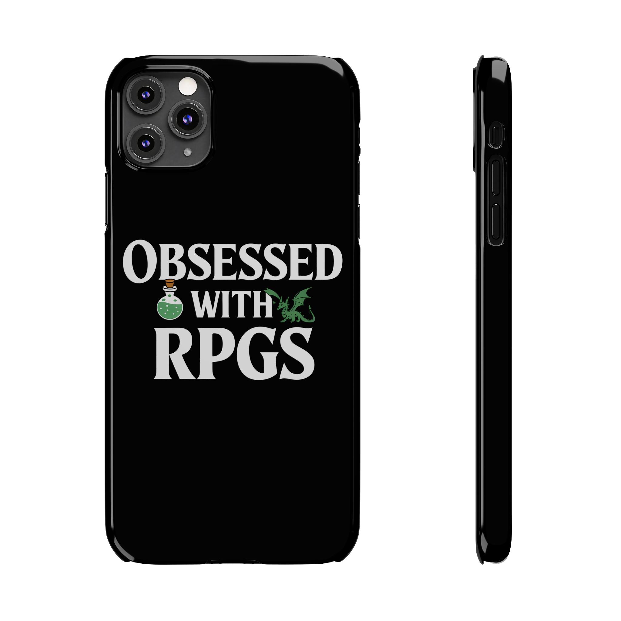 Premium Obsessed With RPGs iPhone Case | Role Playing Game Slim Phone Cases