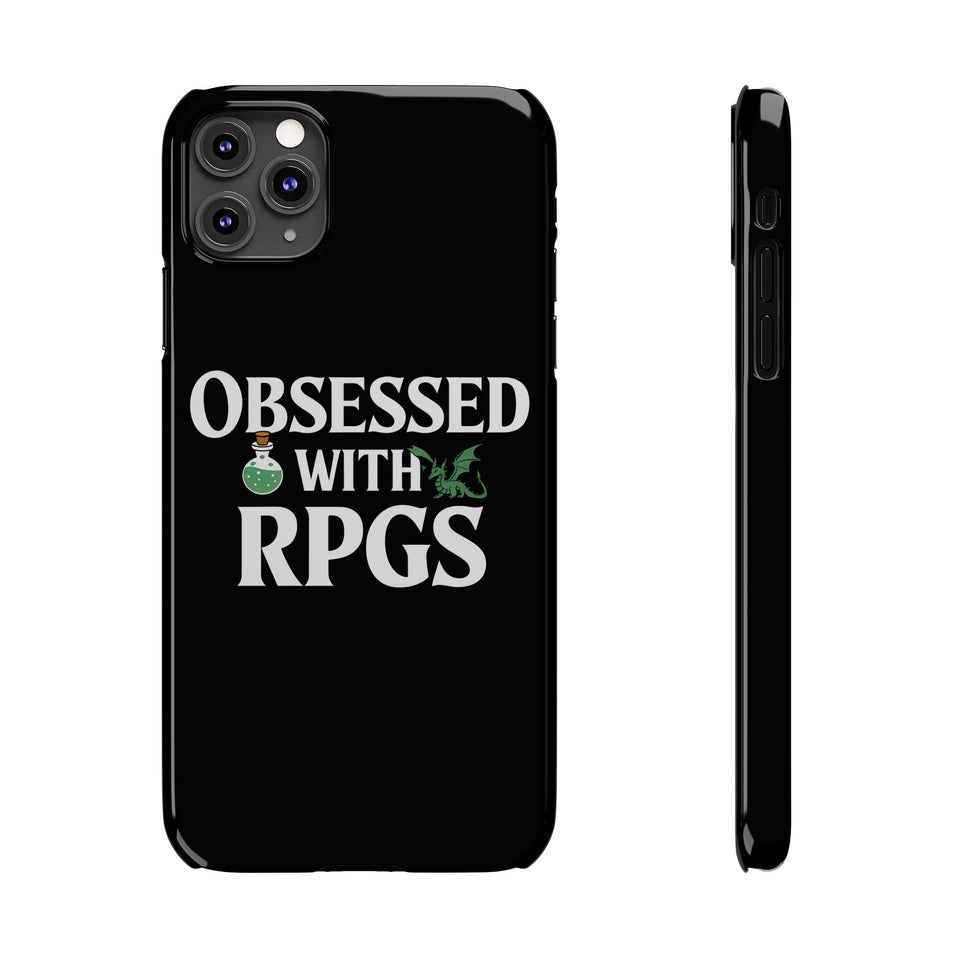 Premium Obsessed With RPGs iPhone Case | Role Playing Game Slim Phone Cases