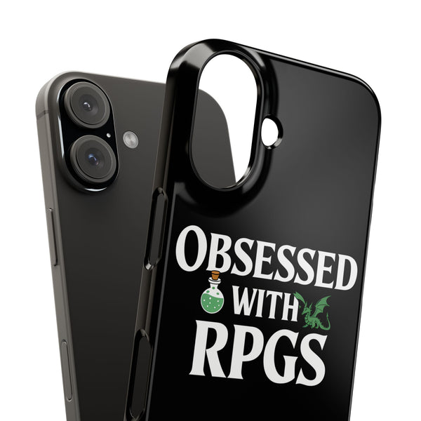 Premium Obsessed With RPGs iPhone Case | Role Playing Game Slim Phone Cases