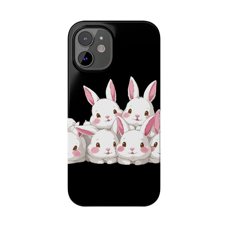 Premium Cute Rabbit iPhone Case | Rabbit Gifts Slim Phone Cases