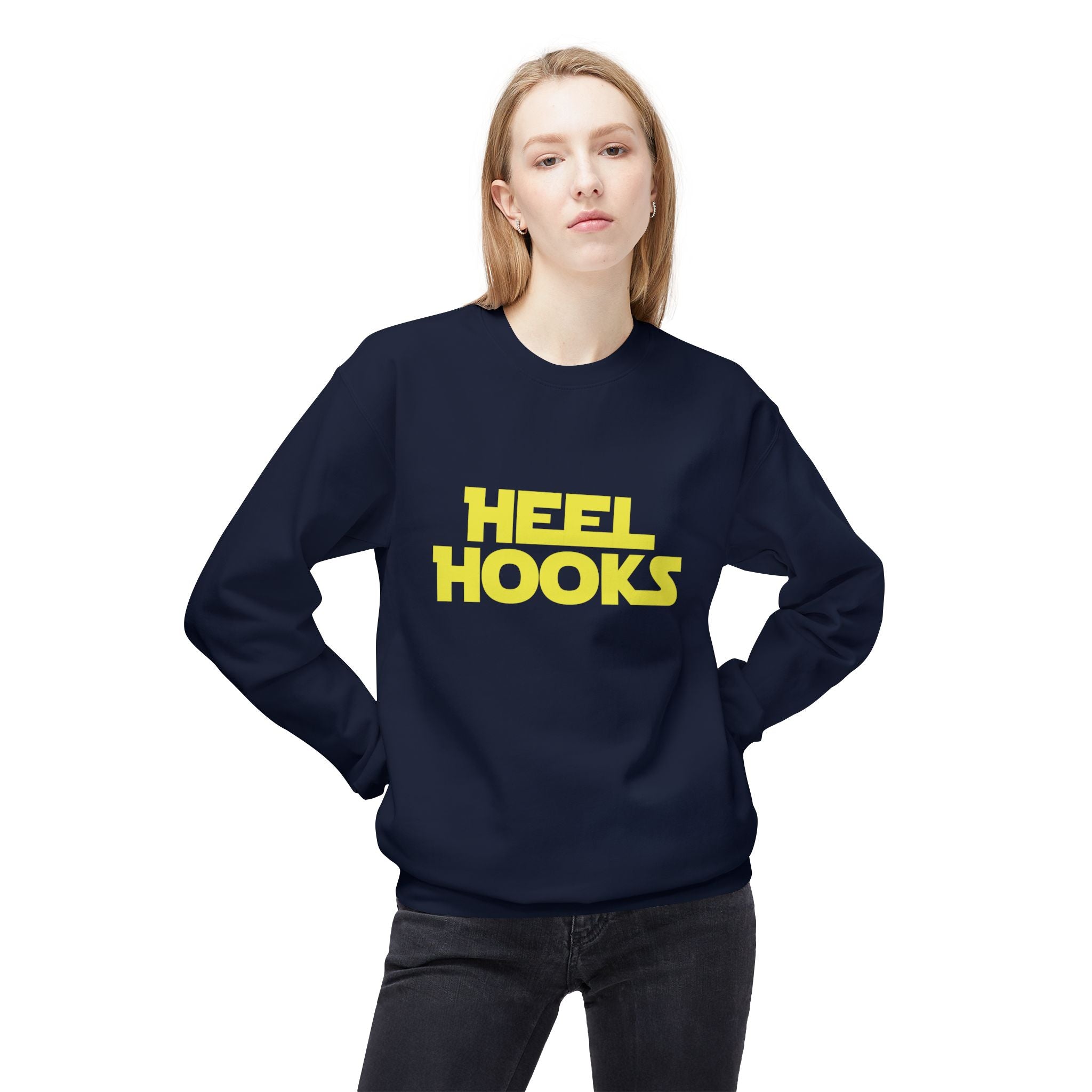 Brazilian Jiu Jitsu Heel Hooks BJJ Unisex Midweight Softstyle Fleece Crewneck Sweatshirt