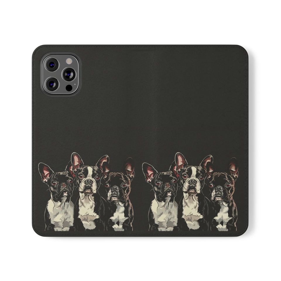 Boston Terrier Phone Case | Boston Terrier Wallet Phone Case | IPhone & Samsung Galaxy Boston Terrier Flip Cases