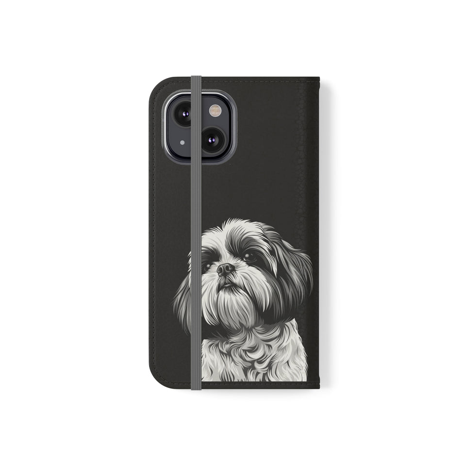 Shih Tzu Phone Case | Shih Tzu Wallet Phone Case | IPhone & Samsung Galaxy Shih Tzu Flip Cases