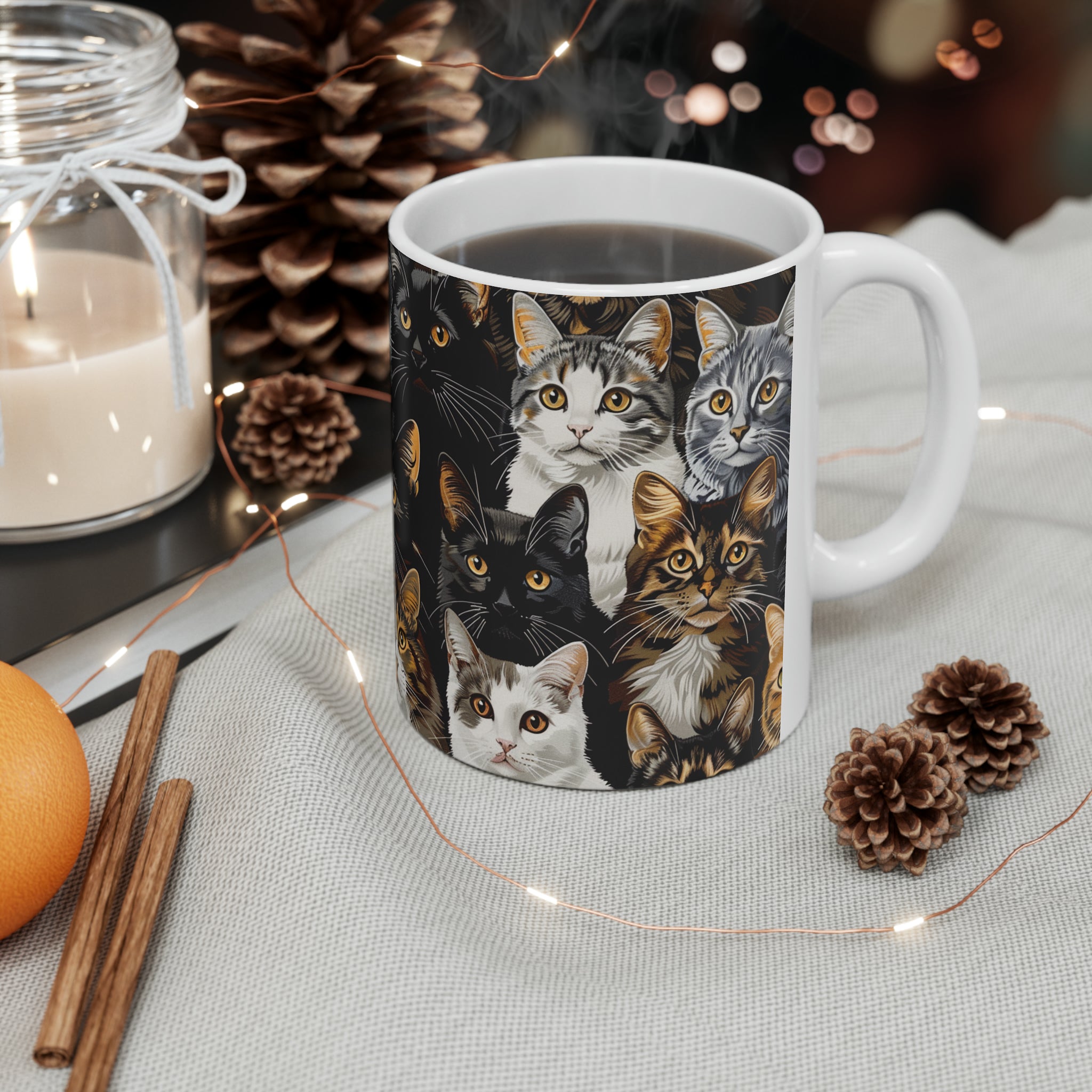 Cute Cats Mug | Cat Coffee Mug | Cute Cat Gift | Funny Cat Presents | Cat Mug 1 11oz