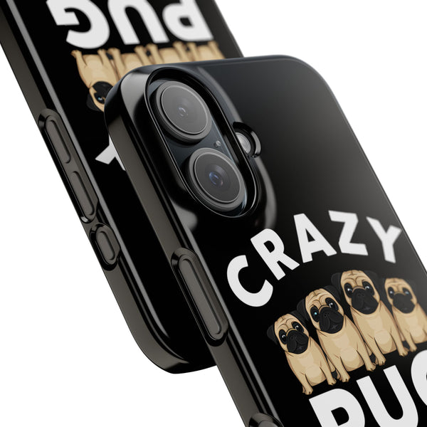 Premium Crazy Pug Lady iPhone Case | Cute Pug Gifts Slim Phone Cases