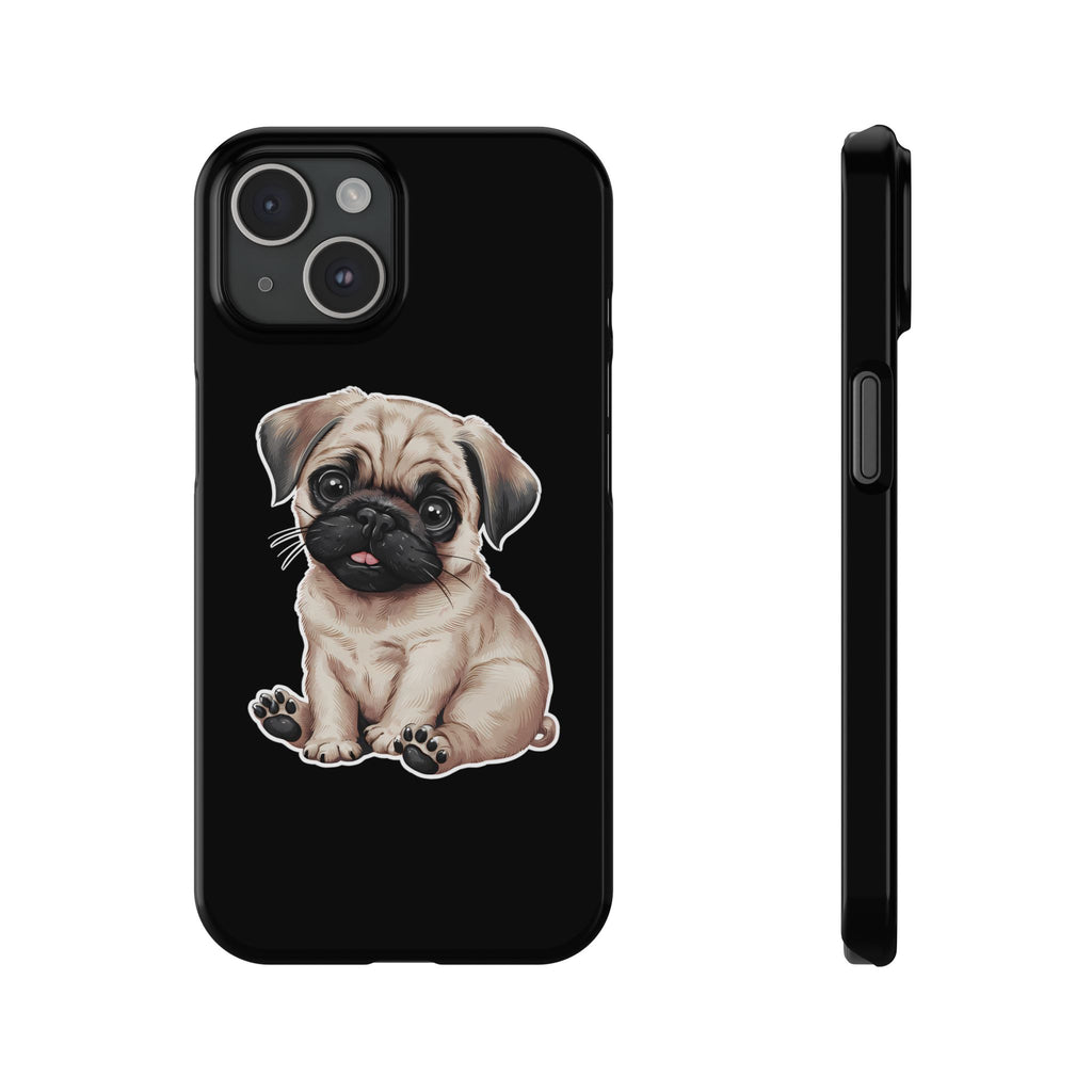 Premium Pug Puppy iPhone Case | Cute Pug Gifts Slim Phone Cases