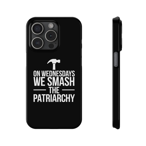 Premium On Wednesdays We Smash The Patriarchy iPhone Case | Feminist Gifts Slim Phone Cases