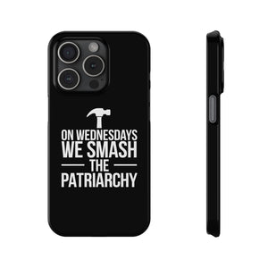 Premium On Wednesdays We Smash The Patriarchy iPhone Case | Feminist Gifts Slim Phone Cases Premium On Wednesdays We Smash The Patriarchy iPhone Case | Feminist Gifts Slim Phone Cases