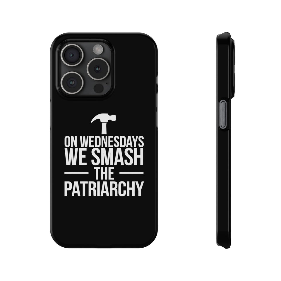 Premium On Wednesdays We Smash The Patriarchy iPhone Case | Feminist Gifts Slim Phone Cases