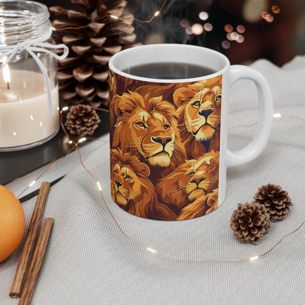 Lion Mug 2 | Lion Gifts | Lion Presents | Pride of Lions Ceramic Mug 11oz