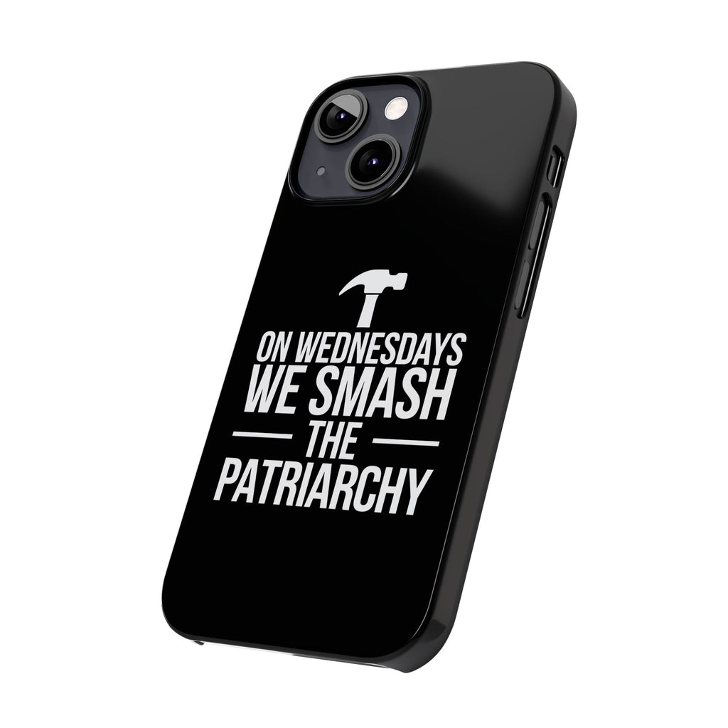 Premium On Wednesdays We Smash The Patriarchy iPhone Case | Feminist Gifts Slim Phone Cases