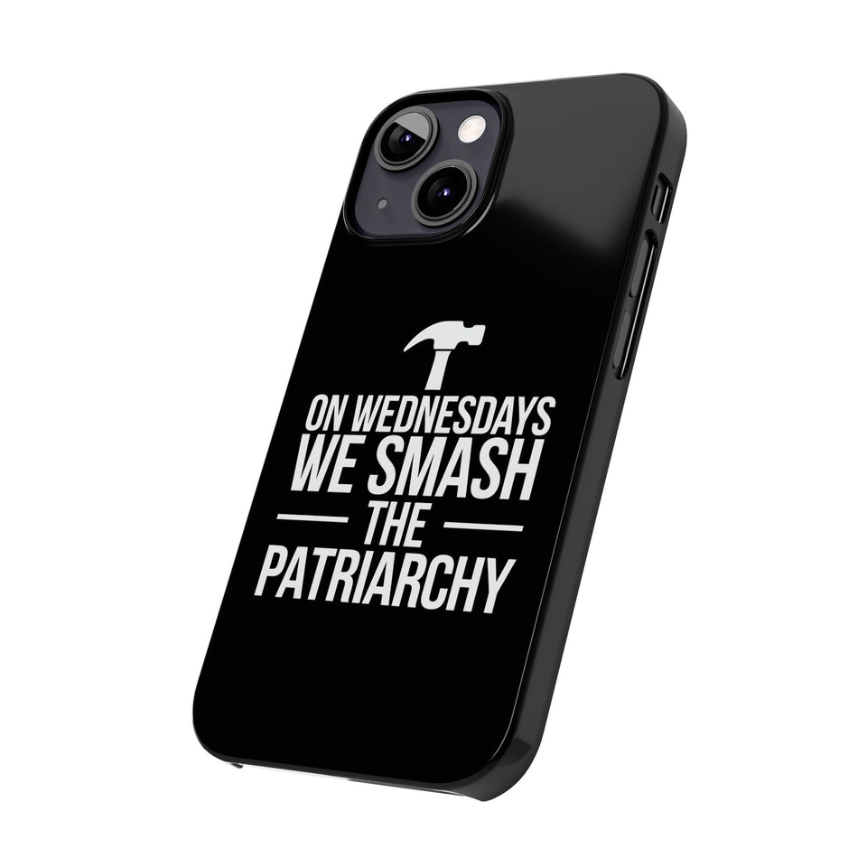 Premium On Wednesdays We Smash The Patriarchy iPhone Case | Feminist Gifts Slim Phone Cases