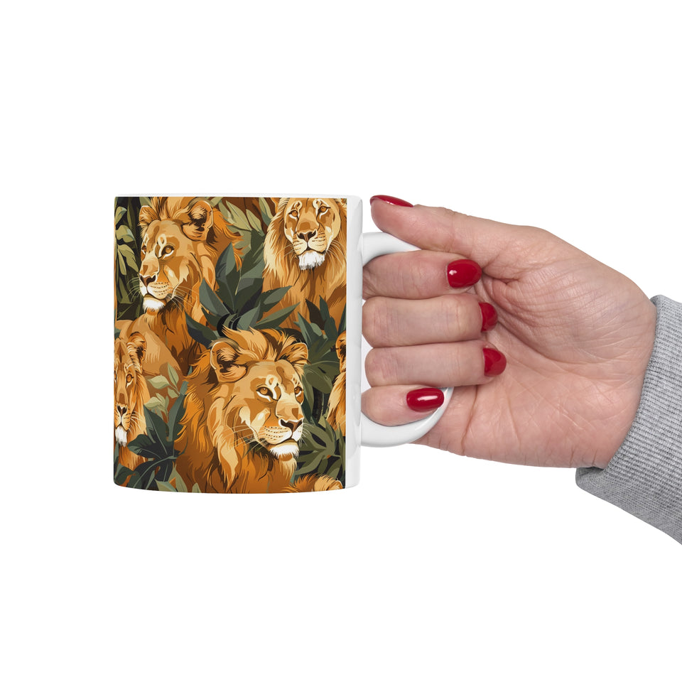 Lion Mug | Lion Gifts | Lion Presents | Pride of Lions Ceramic Mug 11oz