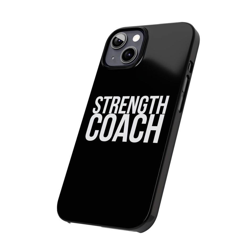 Premium Strength Coach iPhone Case | Strength Coach Gifts Slim Phone Cases