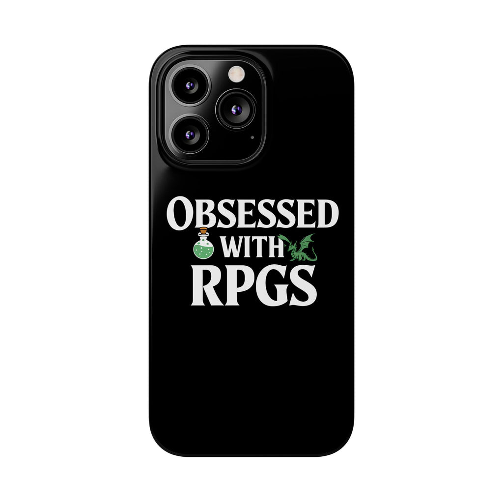 Premium Obsessed With RPGs iPhone Case | Role Playing Game Slim Phone Cases