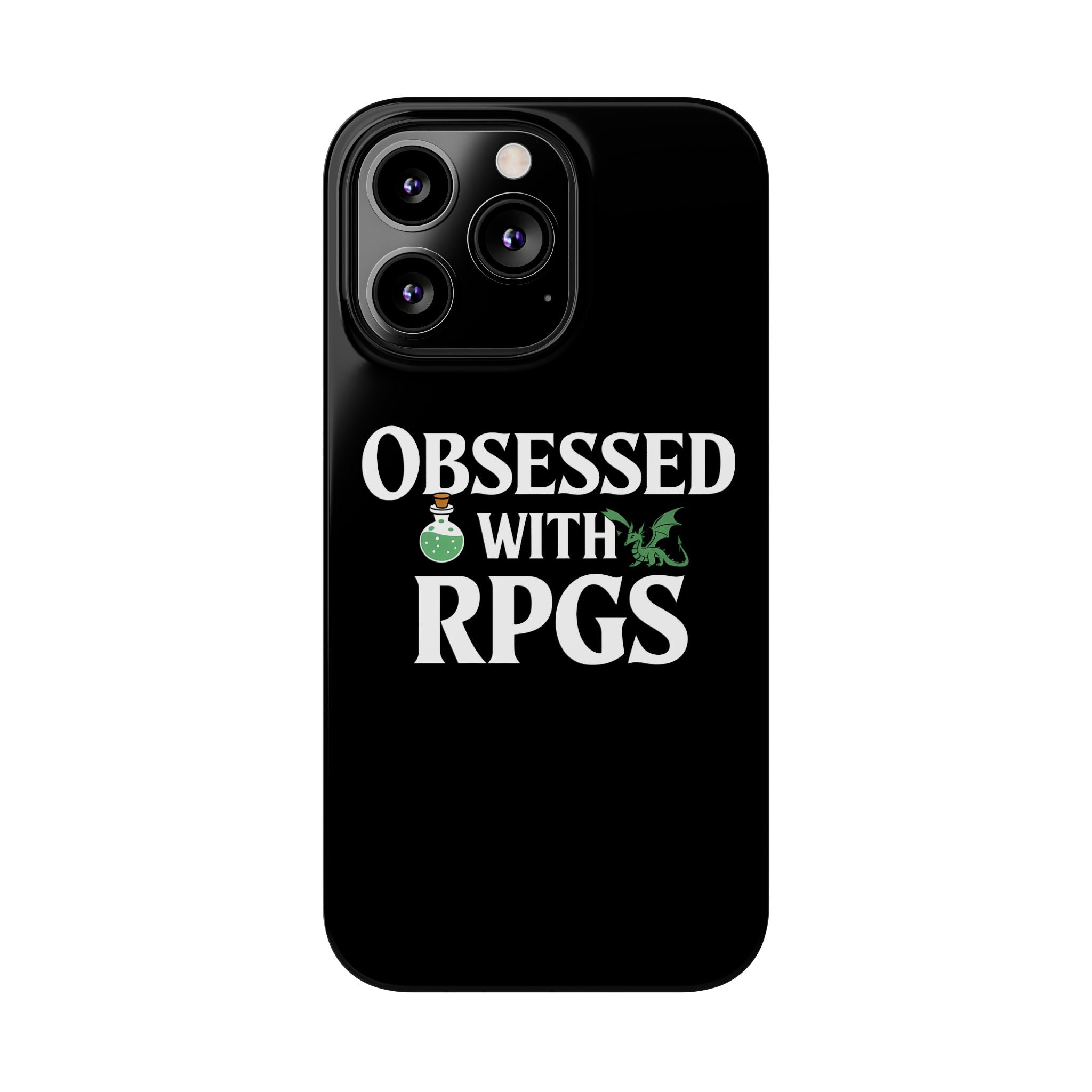 Premium Obsessed With RPGs iPhone Case | Role Playing Game Slim Phone Cases