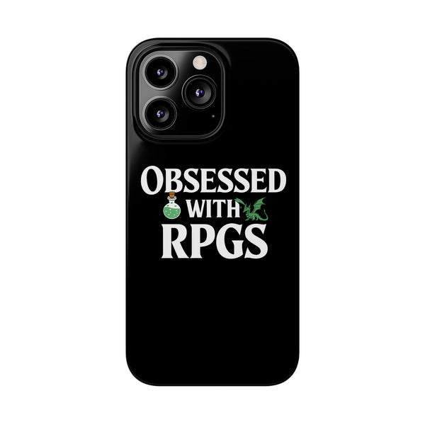 Premium Obsessed With RPGs iPhone Case | Role Playing Game Slim Phone Cases