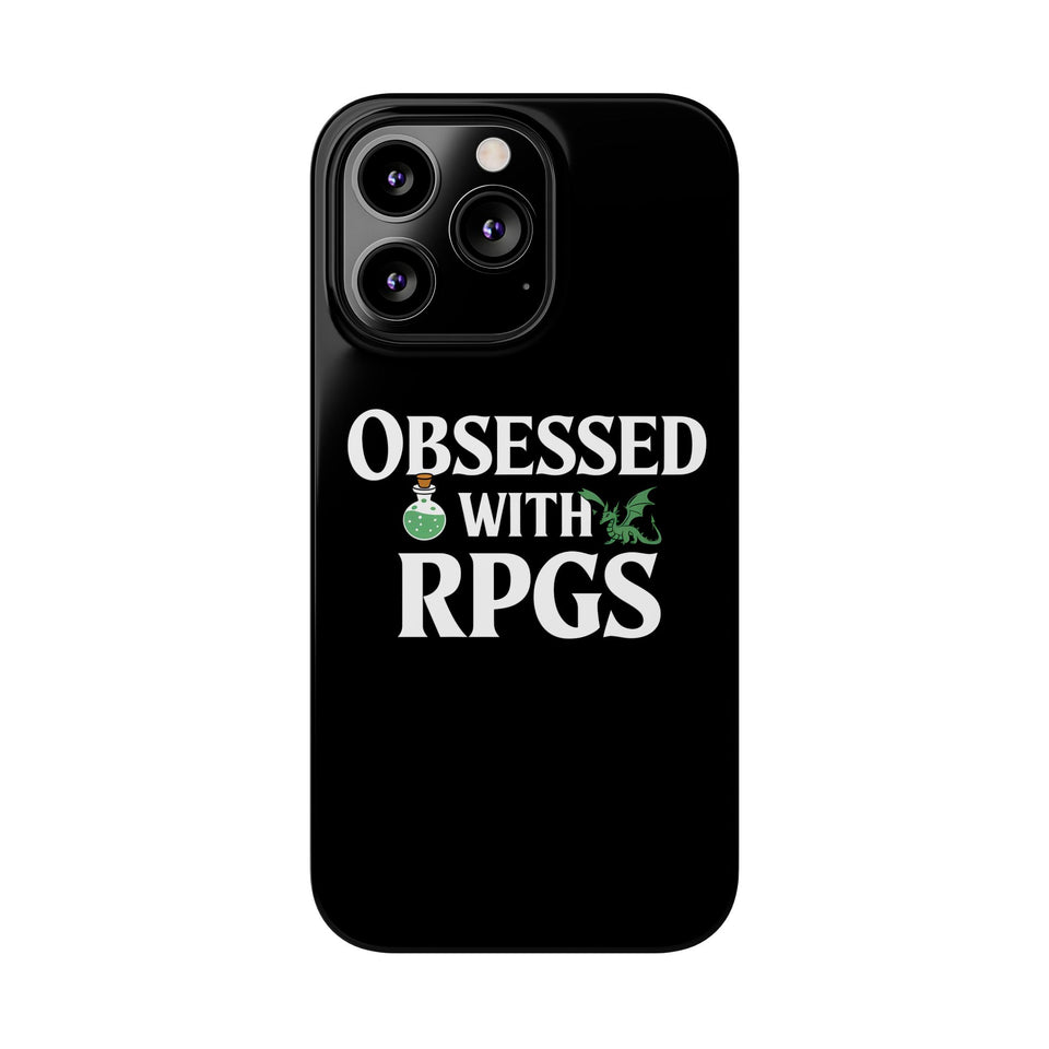 Premium Obsessed With RPGs iPhone Case | Role Playing Game Slim Phone Cases
