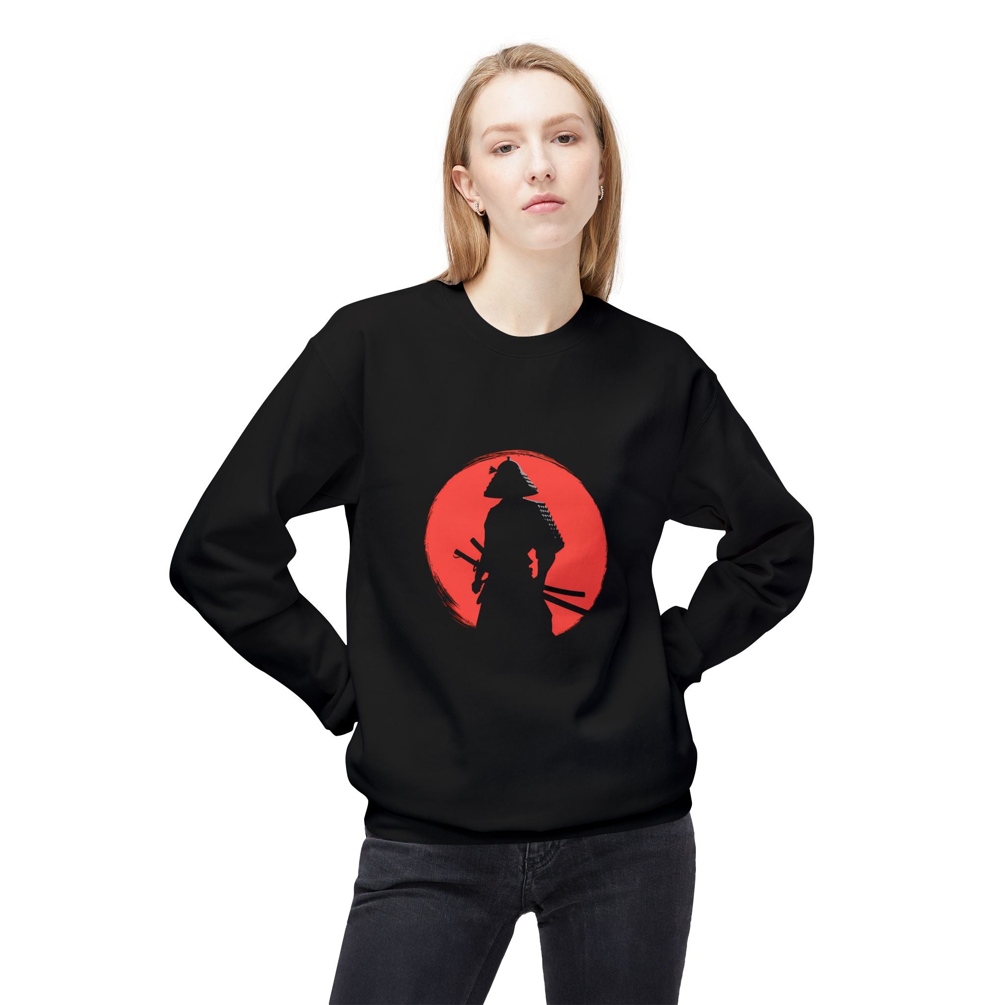Samurai Red Moon Sweatshirt
