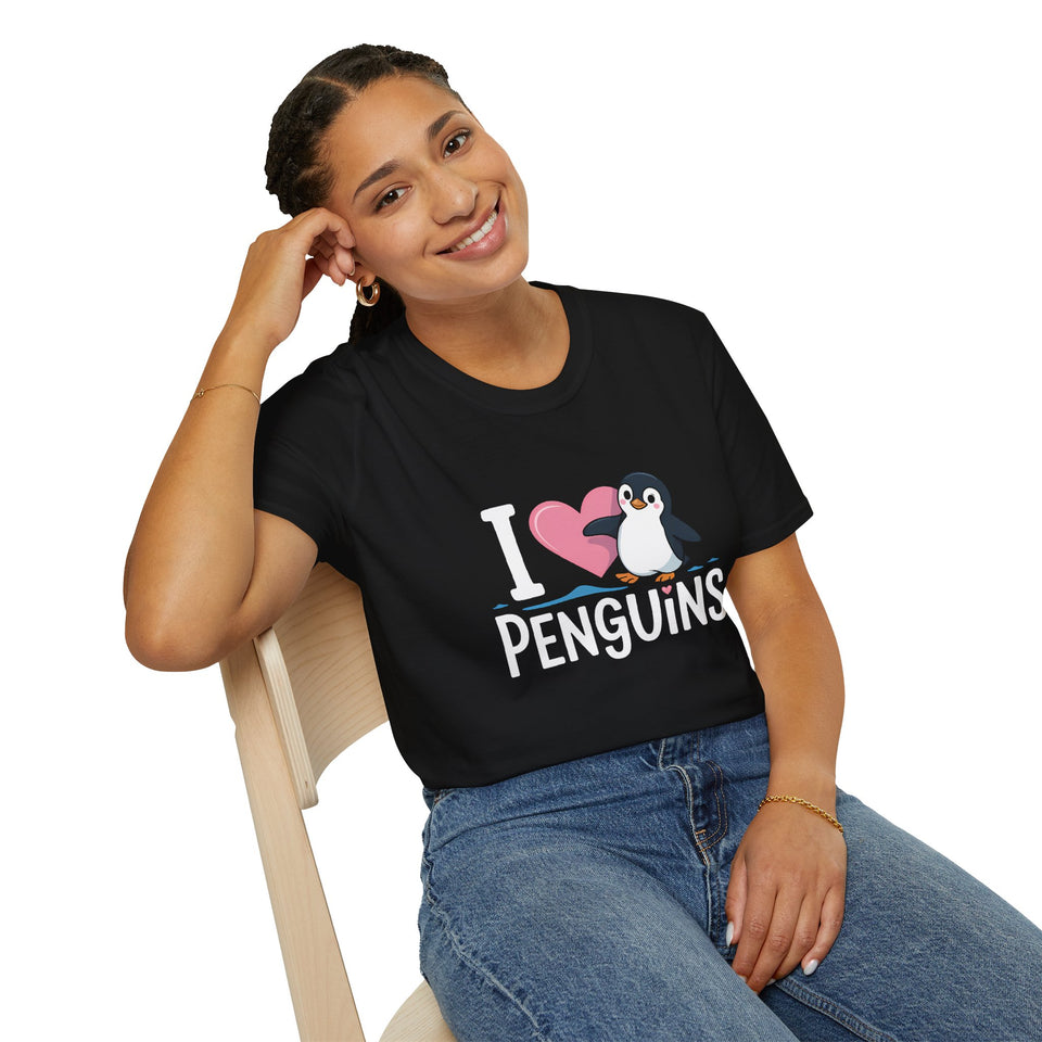I Love Penguins Shirt - Penguin Lover T-Shirt