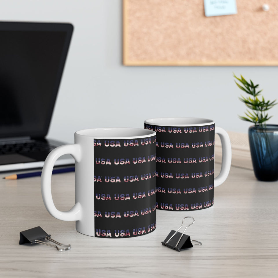 USA Flag Mug | USA Gifts | USA Flag Coffee Mug 11oz