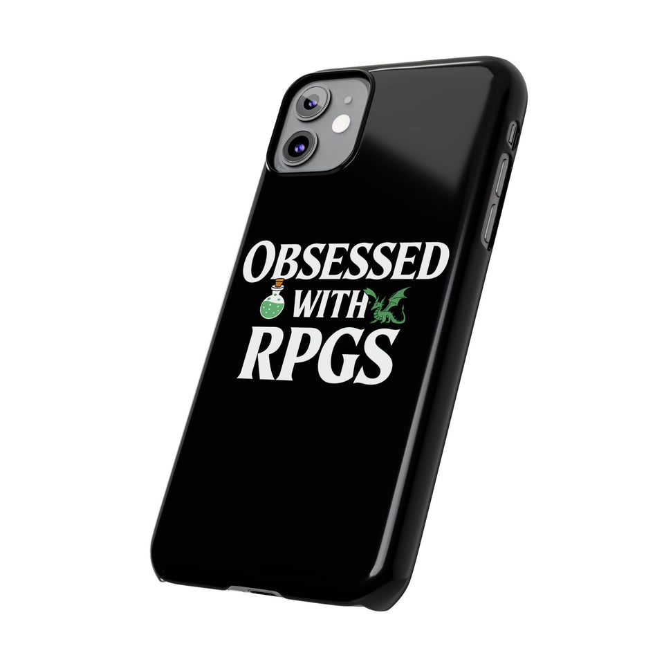 Premium Obsessed With RPGs iPhone Case | Role Playing Game Slim Phone Cases