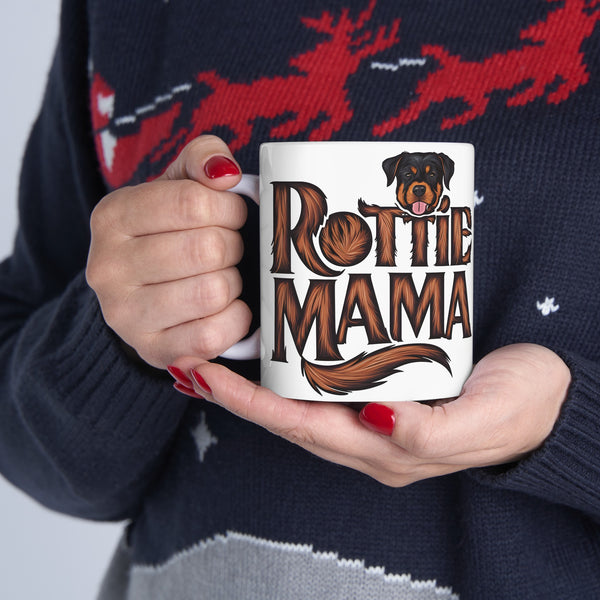 Rottie Mama Rottweiler Mug 2 | Rottweiler Gifts | Gifts For Rottweiler Ceramic Mug 11oz
