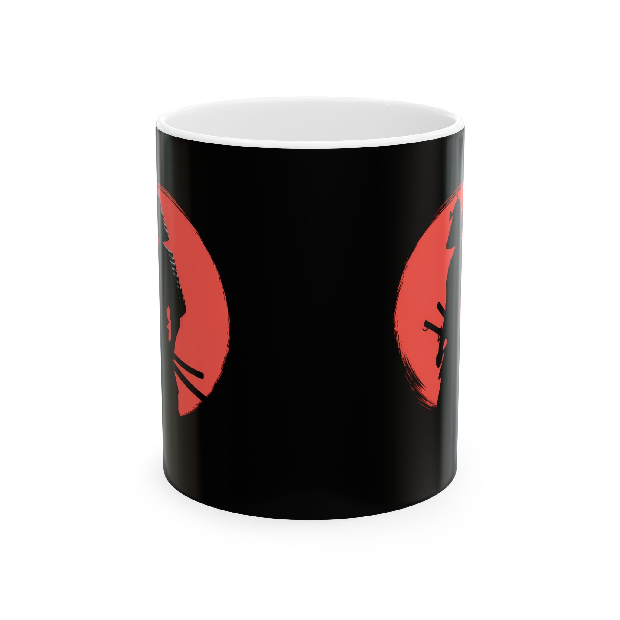 Samurai Red Moon Mug