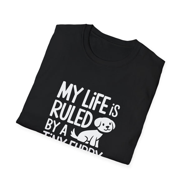 Dog Lover Unisex T-Shirt - My Life Is Ruled By A Tiny Furry Overlord 2 Shirt