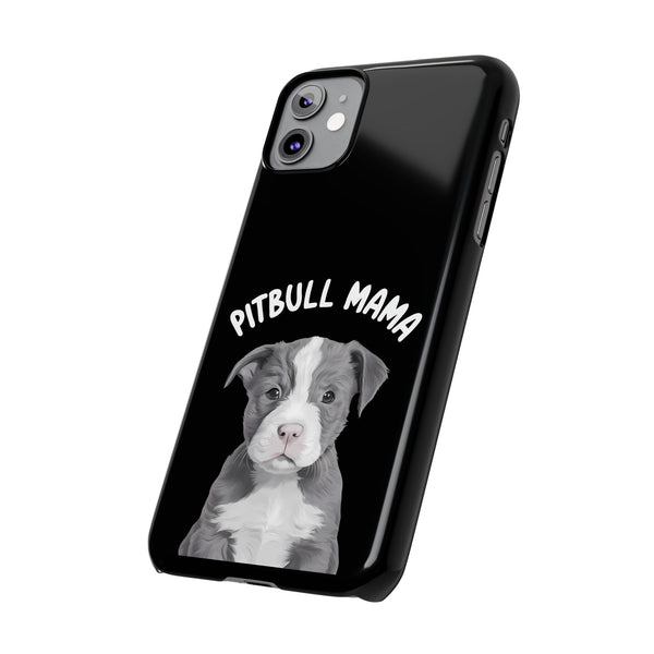 Premium Pitbull Mama iPhone Case | Pitbull Gifts Slim Phone Cases
