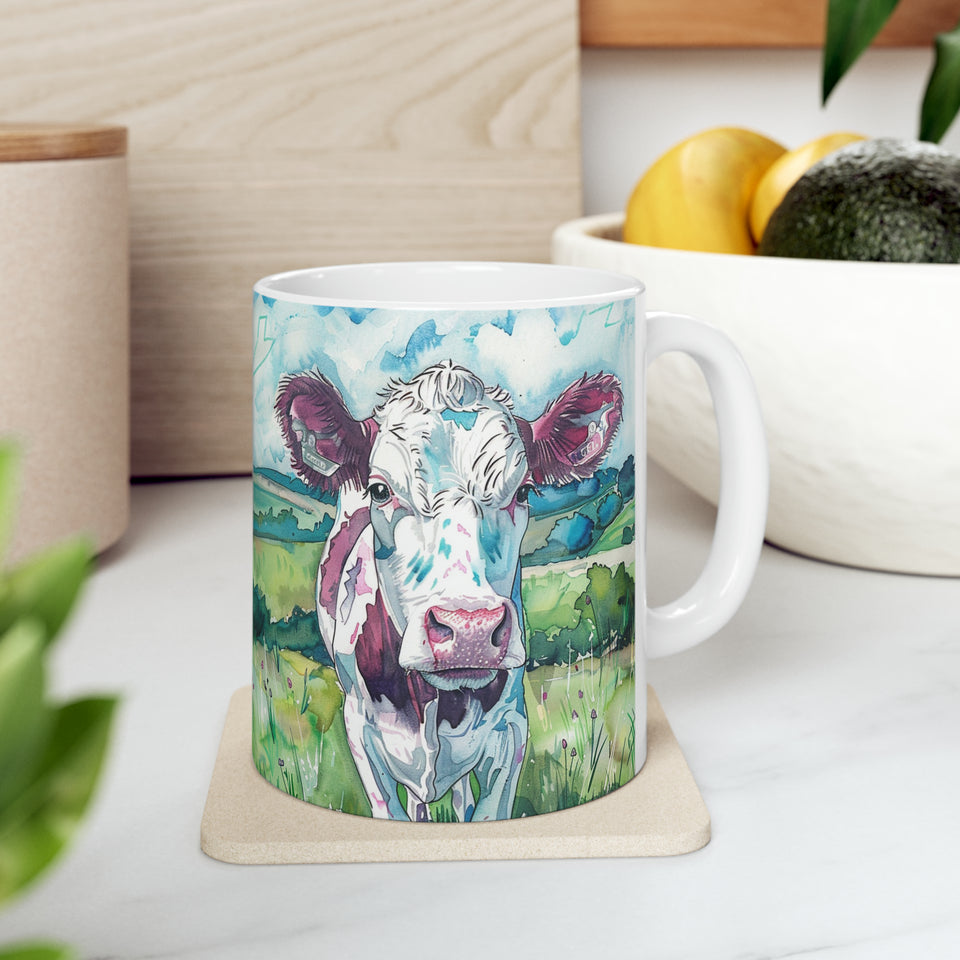 Cow Mug | Coffee Cow Mug | Cow Print Mug | Cow Presents | Highland Cow Mug 11oz
