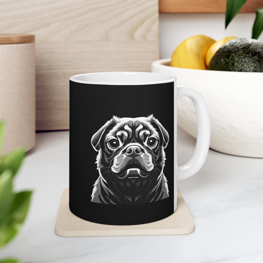 Pug Mug | Pug Gift | Pug Ceramic Mug 11oz