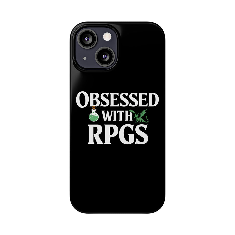Premium Obsessed With RPGs iPhone Case | Role Playing Game Slim Phone Cases