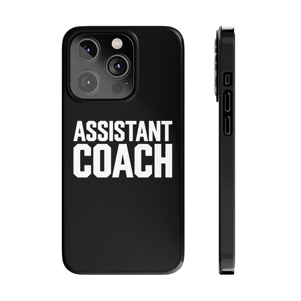 Premium Assistant Coach iPhone Case | Assistant Coach Gifts Slim Phone Cases