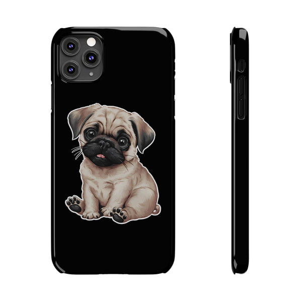 Premium Pug Puppy iPhone Case | Cute Pug Gifts Slim Phone Cases