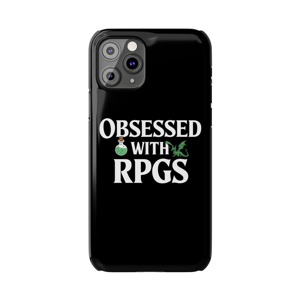 Premium Obsessed With RPGs iPhone Case | Role Playing Game Slim Phone Cases