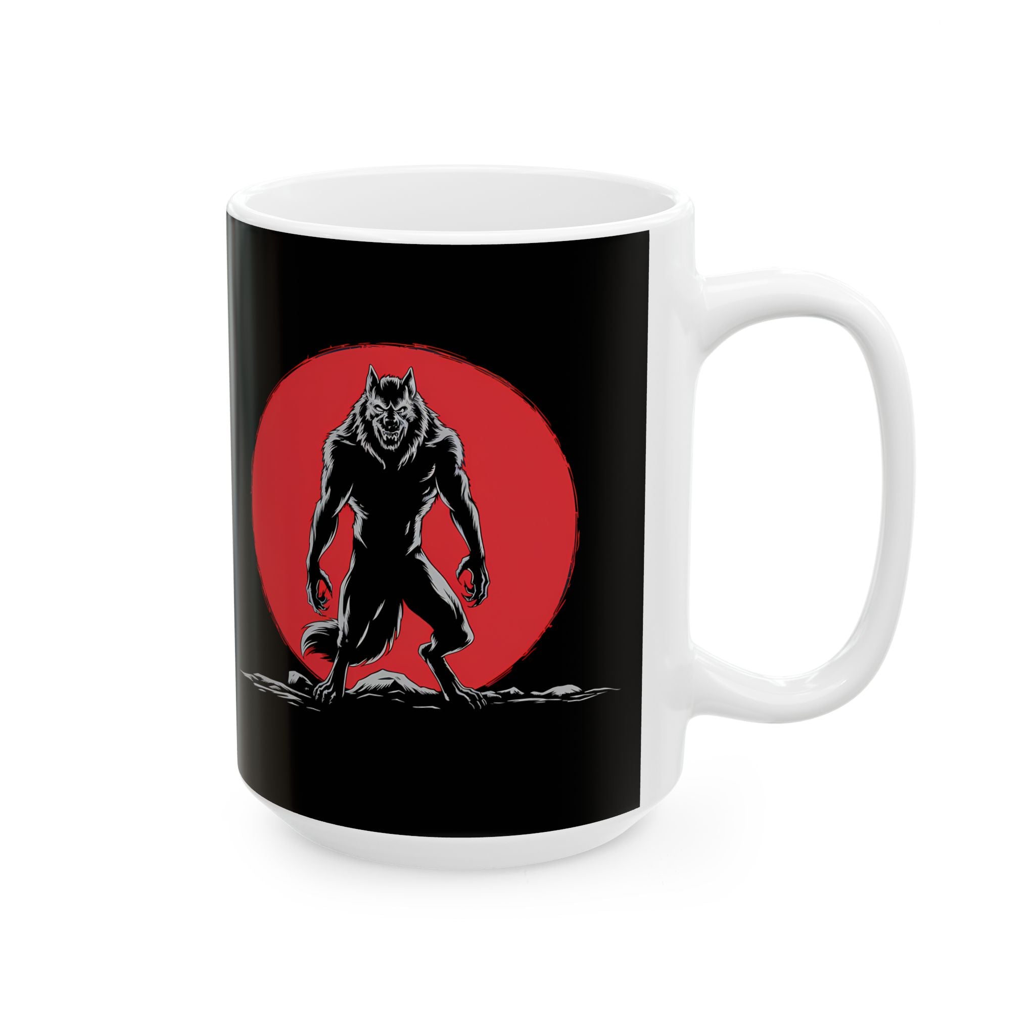 Werewolf Red Moon Mug