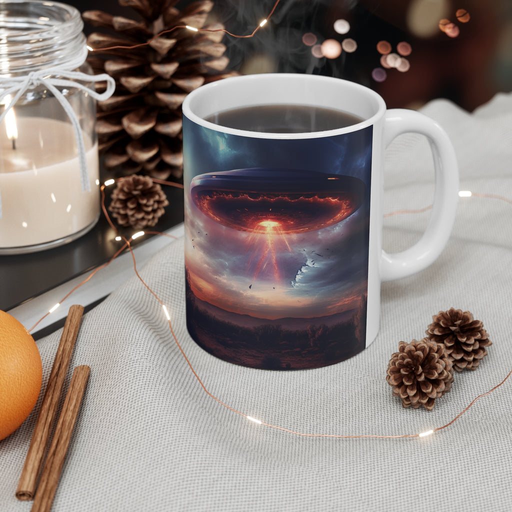 UFO Mug | UFO Gift | Alien Unidentified Flying Object Flying Saucer Ceramic Mug 11oz