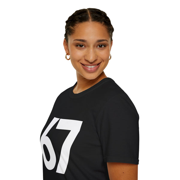 67 Six Seven Funny T-Shirt — Retro Humorous Graphic Tee