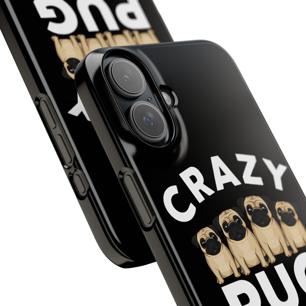 Premium Crazy Pug Lady iPhone Case | Cute Pug Gifts Slim Phone Cases